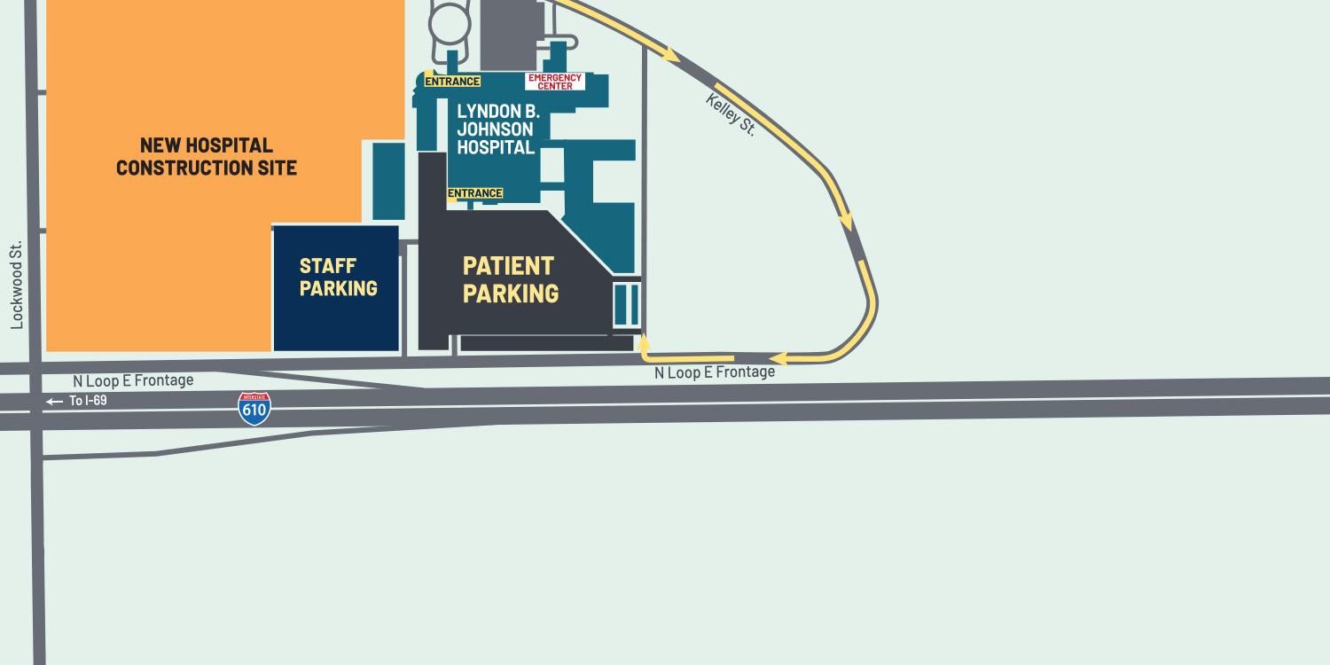 Parking at Harris Health Lyndon B. Johnson Hospital